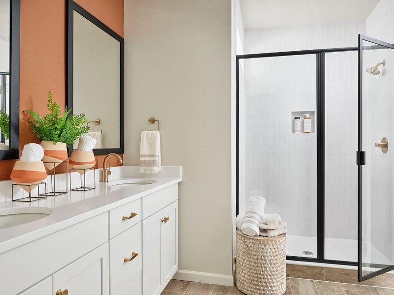 Representative furnished interior of a home built from the 3 by Tri Pointe Homes in Sugar Mill Village, Longmont (Image 29).