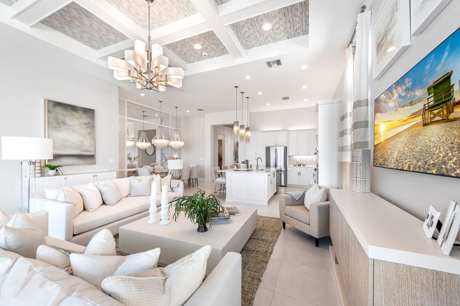 Representative furnished interior of a home built from the Venice by GL Homes in Valencia Grand (55+), Boynton Beach (Image 14).