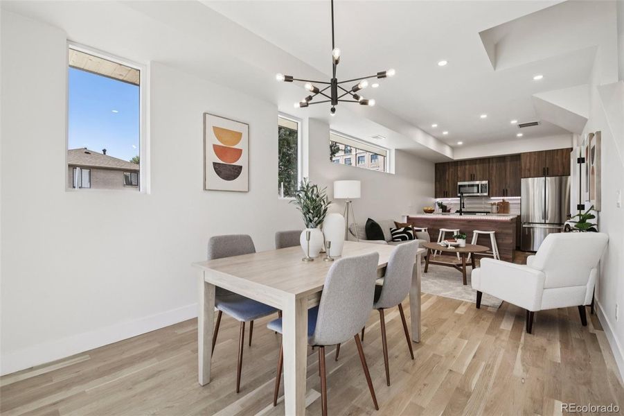 Furnished interior view inside a new home in , Denver (Image 10).