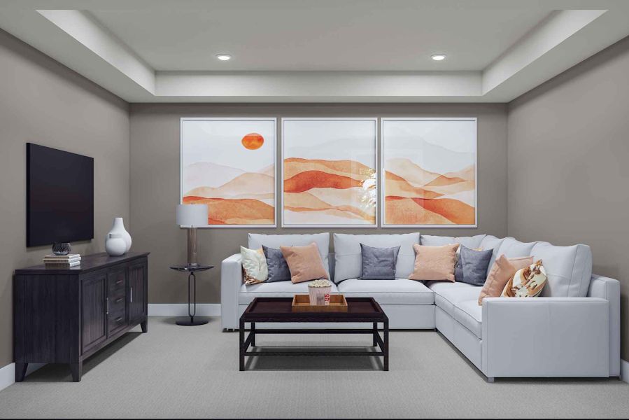 Representative furnished interior of a home built from the Marsala by Tri Pointe Homes in Legacy Grove, Montgomery (Image 18).