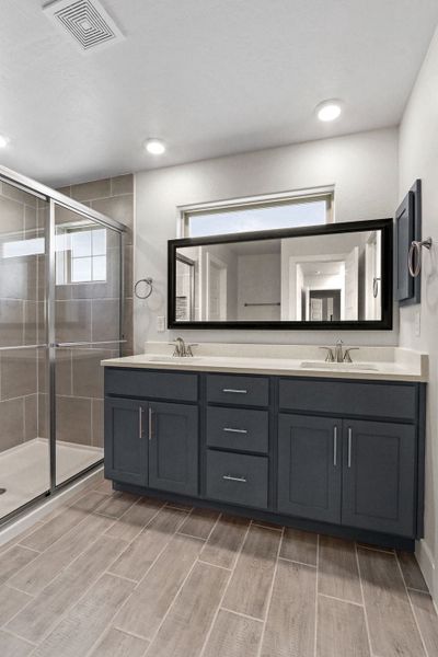 Furnished interior view inside a new home in The View at Desert Springs | Thoughtful Collection, El Paso (Image 8). Furnished interior view inside a new home in The View at Desert Springs | Thoughtful Collection, El Paso (Image 8).