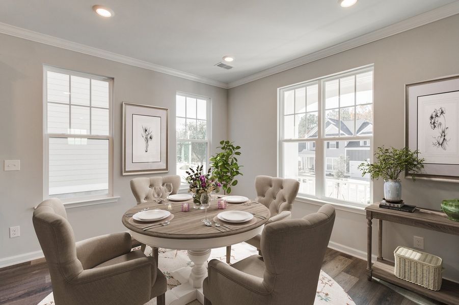 Representative furnished interior of a home built from the Joliet - Renaissance Collection by Mungo Homes in Six Oaks, Summerville (Image 6). Representative furnished interior of a home built from the Joliet - Renaissance Collection by Mungo Homes in Six Oaks, Summerville (Image 6).