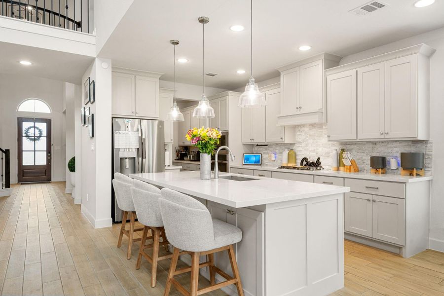 Furnished interior view inside a new home in , Manvel (Image 7).