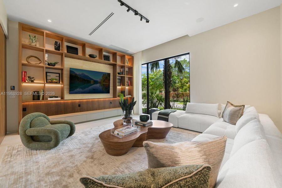 Furnished interior view inside a new home in , Miami (Image 59).