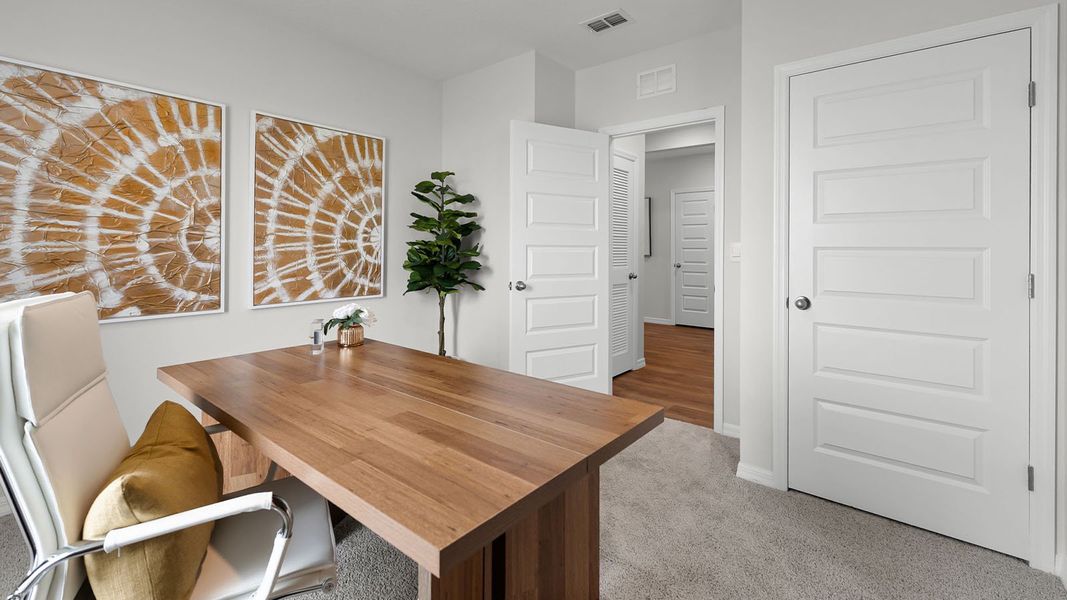 Furnished interior view inside a new home in Crosswinds, Haines City (Image 19).