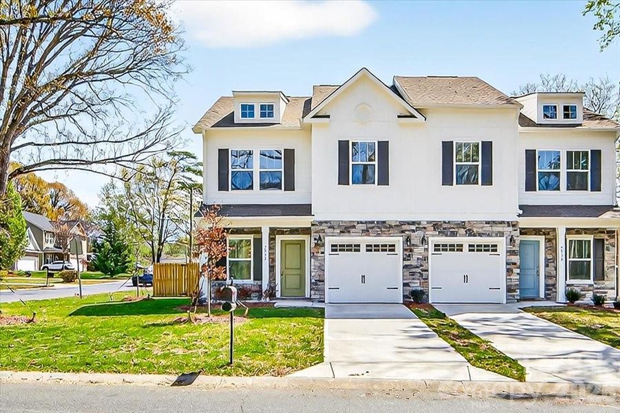 Front exterior of a new home in , Charlotte, NC, highlighting curb appeal (Image 2). Front exterior of a new home in , Charlotte, NC, highlighting curb appeal (Image 2).