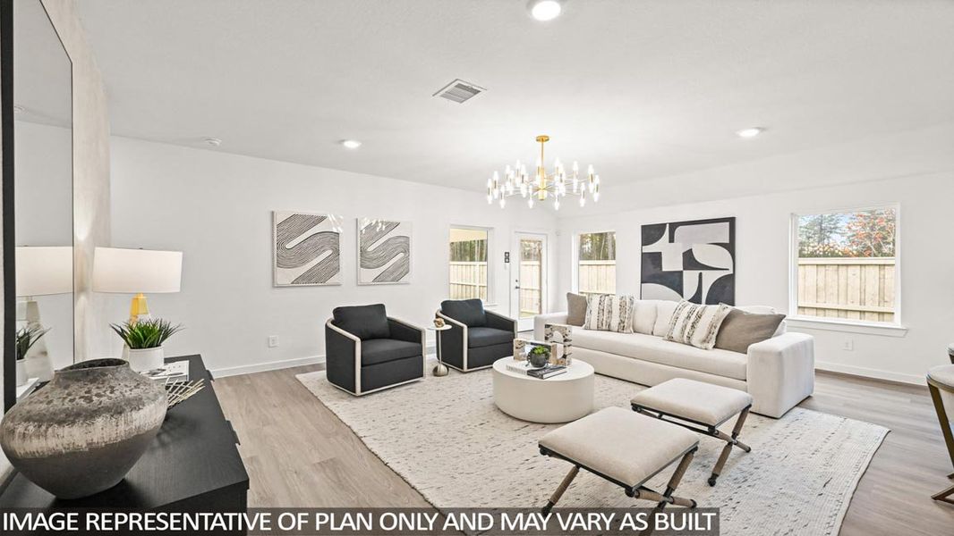 Furnished interior view inside a new home in Silverthorne, Conroe (Image 22). Furnished interior view inside a new home in Silverthorne, Conroe (Image 22).