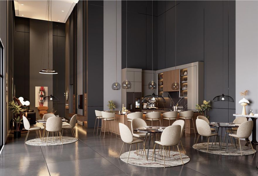 *Conceptual renderings of the clubhouse