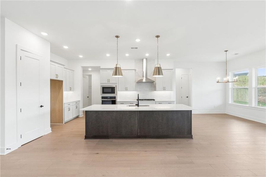 Furnished interior view inside a new home in Old Mill Preserve, Dallas (Image 11).