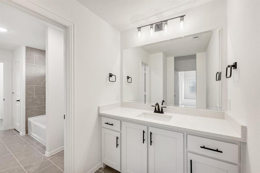 Furnished interior view inside a new home in Willow Wood Classic 50, McKinney (Image 16).