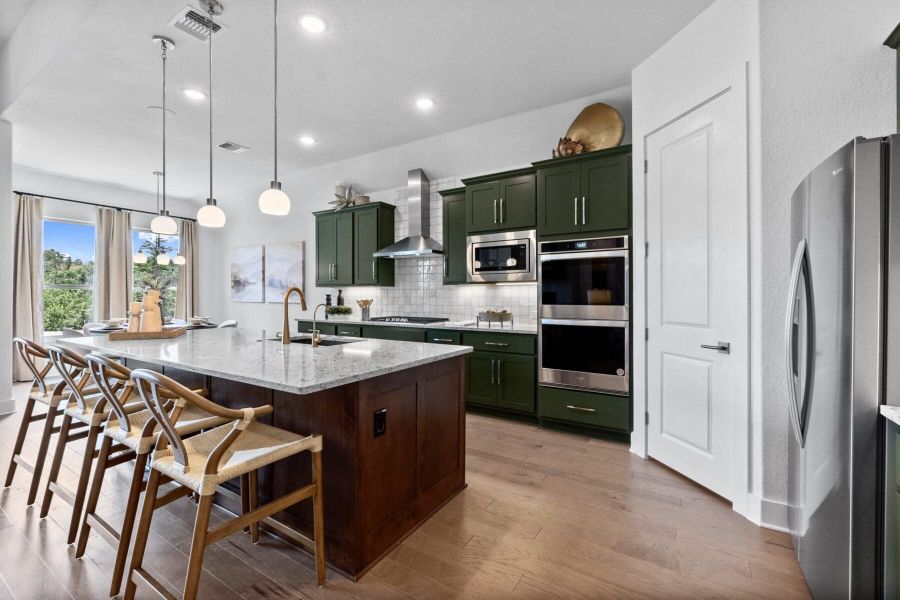 Furnished interior view inside a new home in Cibolo Crossing, Universal City (Image 12).