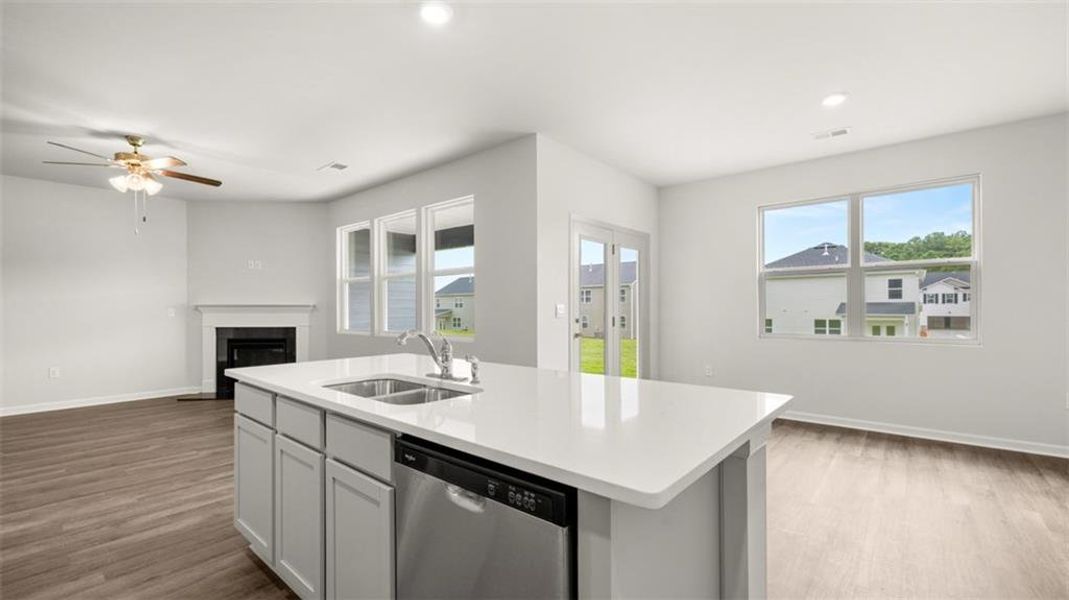 Furnished interior view inside a new home in Preserve at Dove Creek, Statham (Image 8).