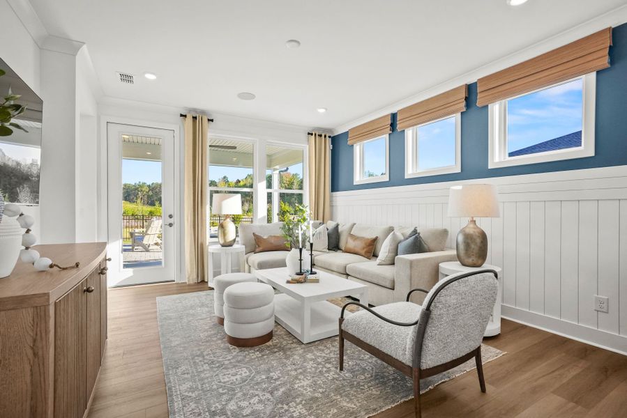 Representative furnished interior of a home built from the Hallmark by Del Webb in Del Webb Carolina Ridge, Midland (Image 59).