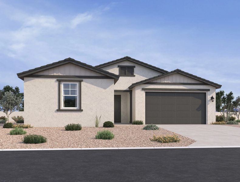 Exterior elevation rendering Exterior elevation rendering