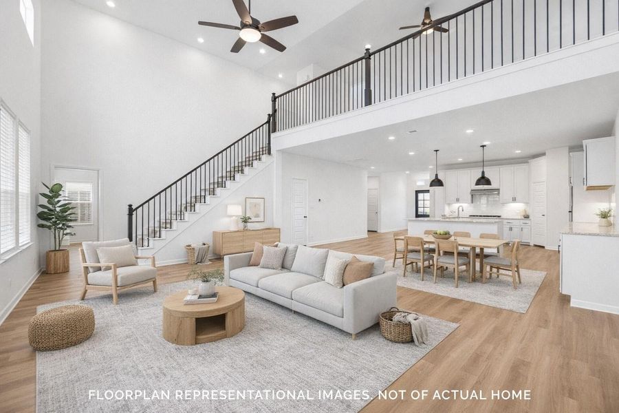 Furnished interior view inside a new home in Sorella, Tomball (Image 9).