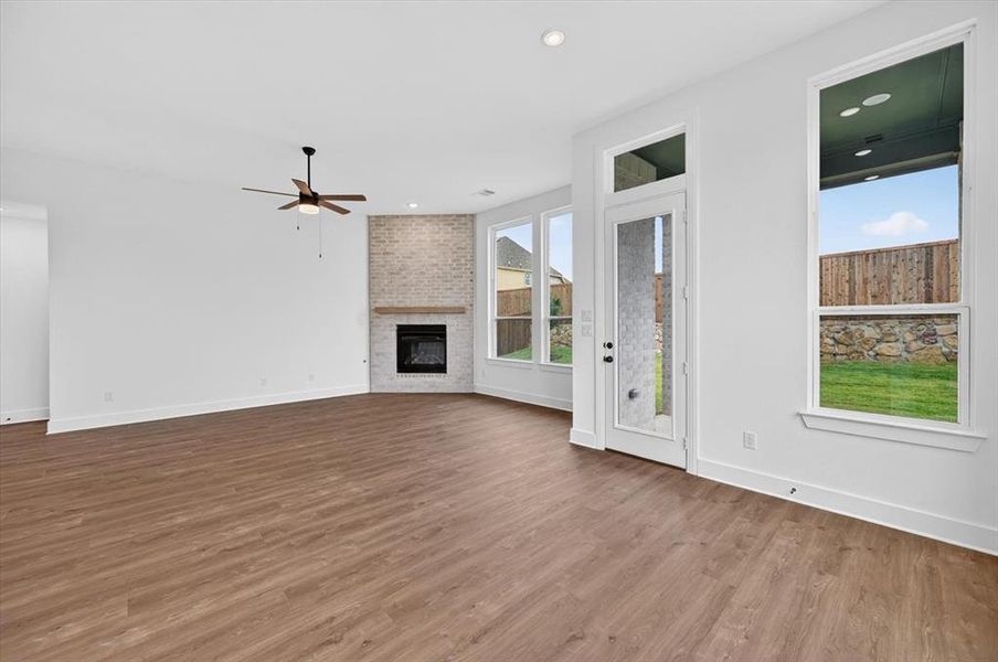 Spacious, unfurnished interior of a new home in Wellington, Haslet (Image 19).