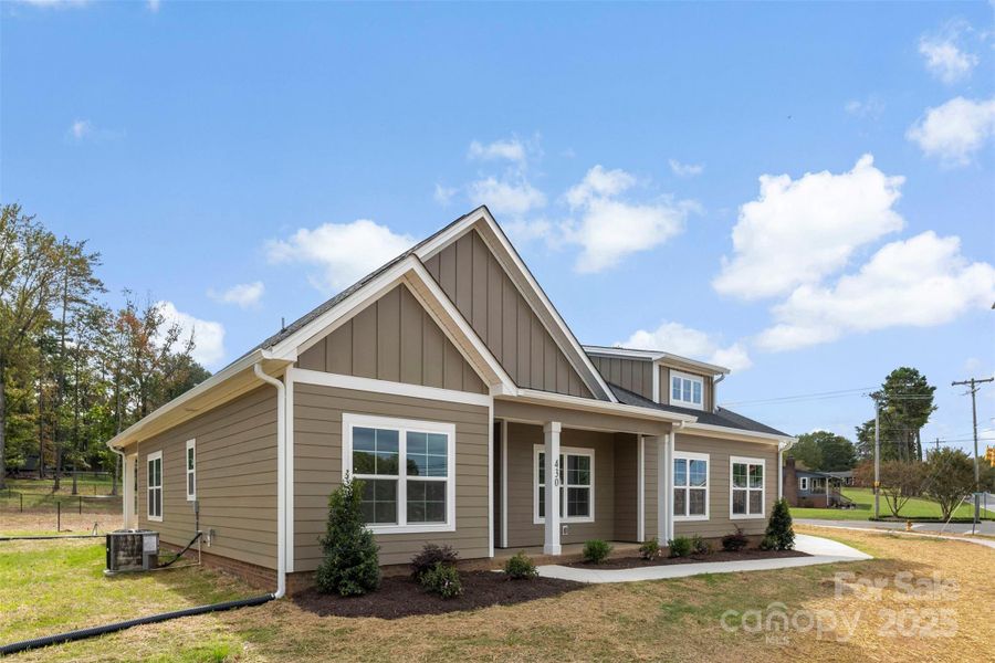 Front exterior of a new home in , Kings Mountain, NC, highlighting curb appeal (Image 1). Front exterior of a new home in , Kings Mountain, NC, highlighting curb appeal (Image 1).