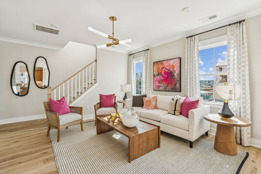 Furnished interior view inside a new home in Holding Village, Wake Forest (Image 11).