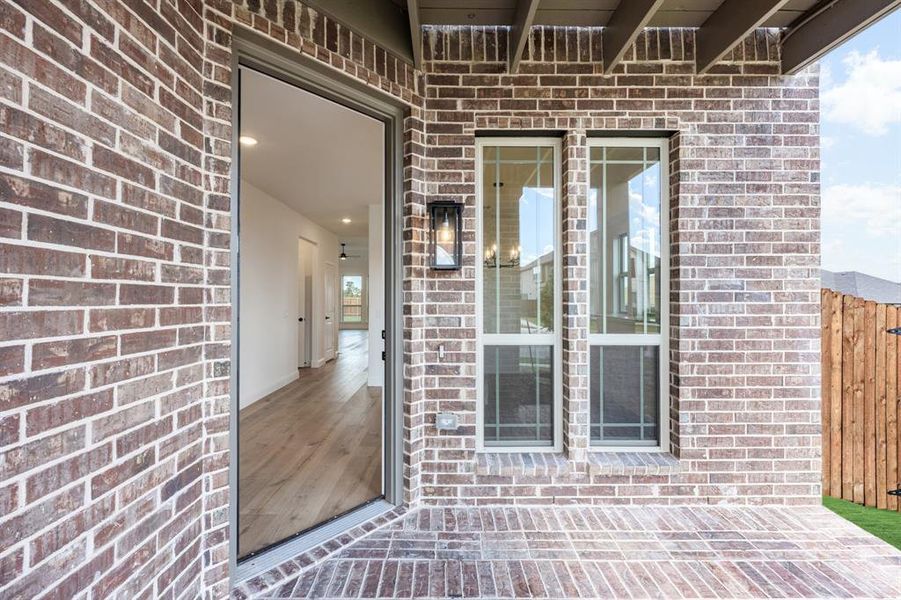 Exterior details and patio area of a home in Hampton Park, Glenn Heights (Image 3). Exterior details and patio area of a home in Hampton Park, Glenn Heights (Image 3).