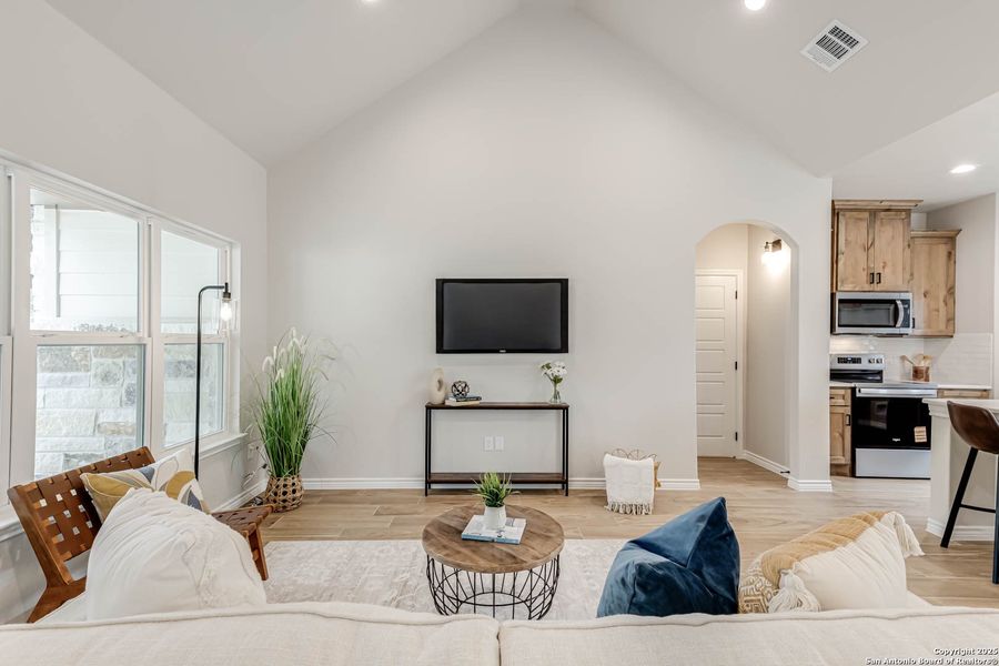 Furnished interior view inside a new home in , Canyon Lake (Image 9). Furnished interior view inside a new home in , Canyon Lake (Image 9).