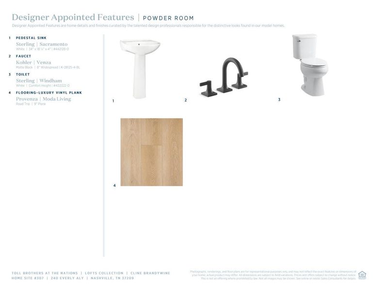 Sample of building materials used in homes in The Nations, Nashville (Image 9).