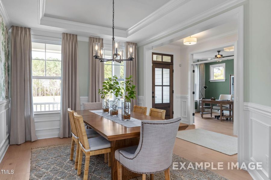 Furnished interior view inside a new home in Tobacco Road, Angier (Image 10).