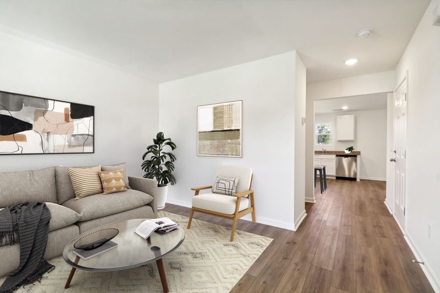 Representative furnished interior of a home built from the Meadowbrook by Great Southern Homes in Canopy Of Oaks, Sumter (Image 6).