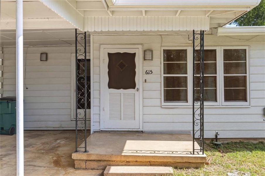Exterior details and patio area of a home in , Coleman (Image 10). Exterior details and patio area of a home in , Coleman (Image 10).