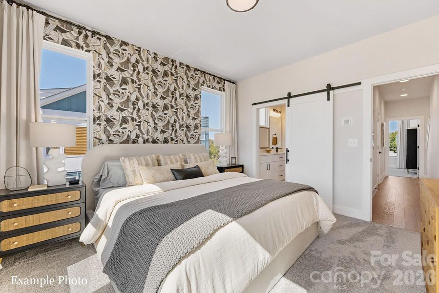 Furnished interior view inside a new home in , Charlotte (Image 9).