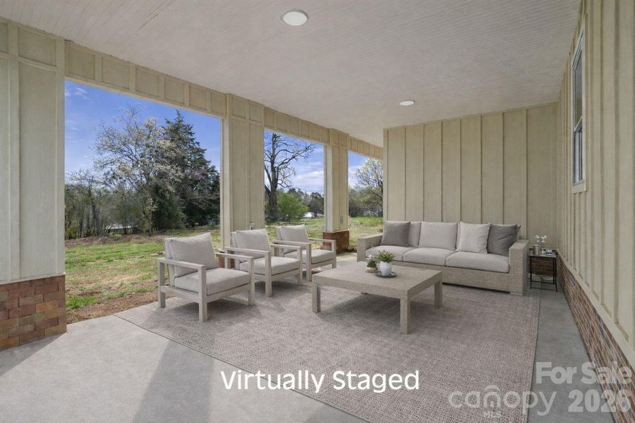 Exterior details and patio area of a home in , Newton (Image 18).