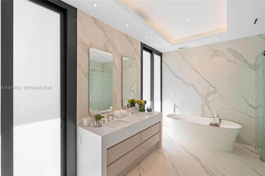 Furnished interior view inside a new home in , North Miami Beach (Image 17).