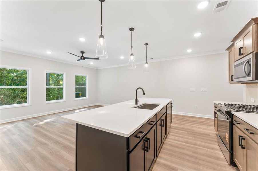 Furnished interior view inside a new home in Cherokee Township, Acworth (Image 7).