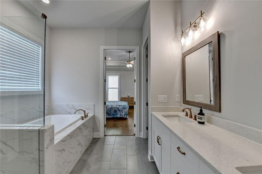 Furnished interior view inside a new home in , Duluth (Image 61).