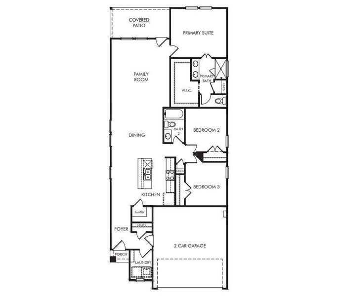 2D floor plan layout of this home in Eastridge - Spring Series, McKinney, TX (Image 2). 2D floor plan layout of this home in Eastridge - Spring Series, McKinney, TX (Image 2).