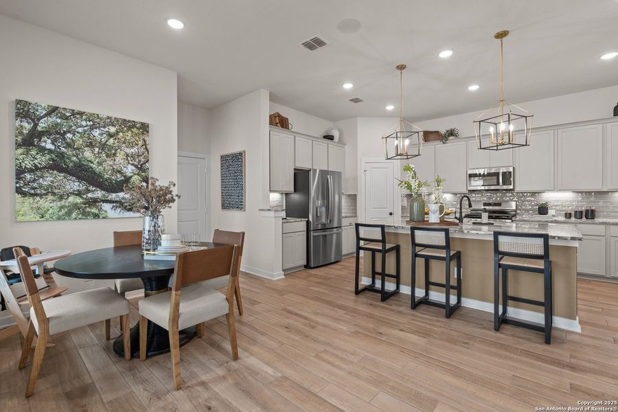 Furnished interior view inside a new home in The Crossvine – Garden Homes, Schertz (Image 7).