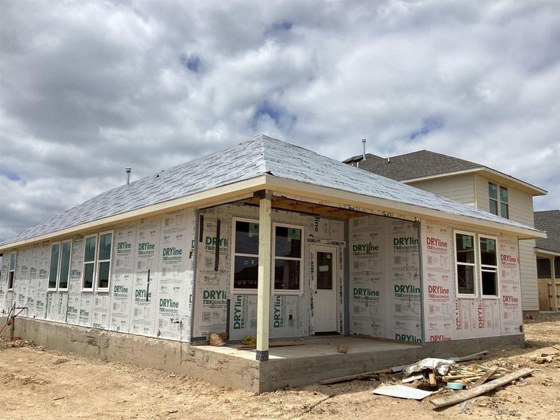 In-progress construction of a new home in Lariat, Liberty Hill, TX (Image 5).