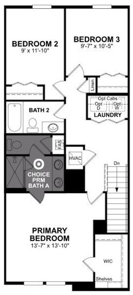 2D floor plan layout of this home in Towns at Riverwalk, Sanford, FL (Image 5). 2D floor plan layout of this home in Towns at Riverwalk, Sanford, FL (Image 5).