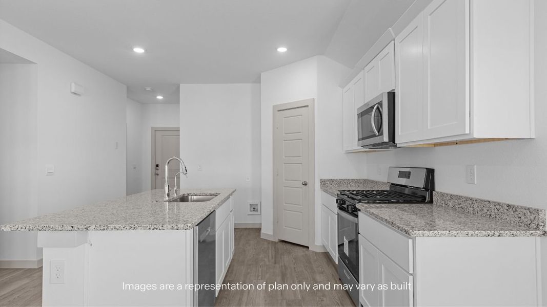 Furnished interior view inside a new home in Overlook West, Wolfforth (Image 6).