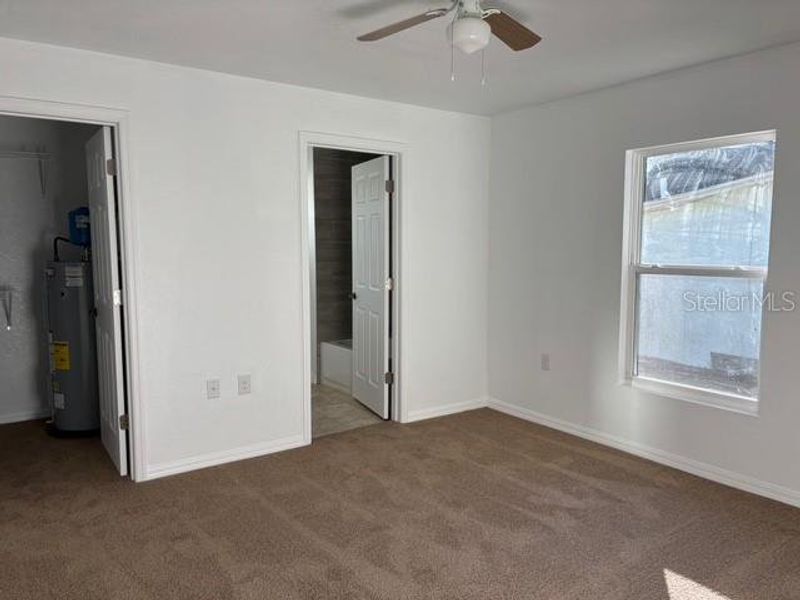 Master Bedroom Showing Entrances to Closet & Master Bath