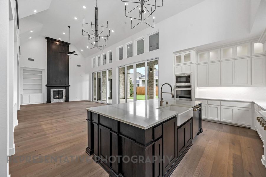 Furnished interior view inside a new home in Elyson: 80ft. lots, Katy (Image 9).
