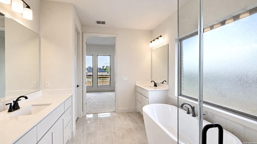 Furnished interior view inside a new home in Homestead, Schertz (Image 13). Furnished interior view inside a new home in Homestead, Schertz (Image 13).