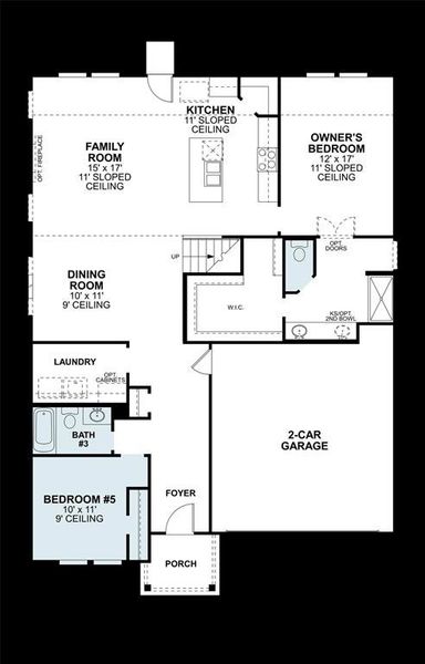 2D floor plan layout of this home in Elevon, Lavon, TX (Image 2). 2D floor plan layout of this home in Elevon, Lavon, TX (Image 2).