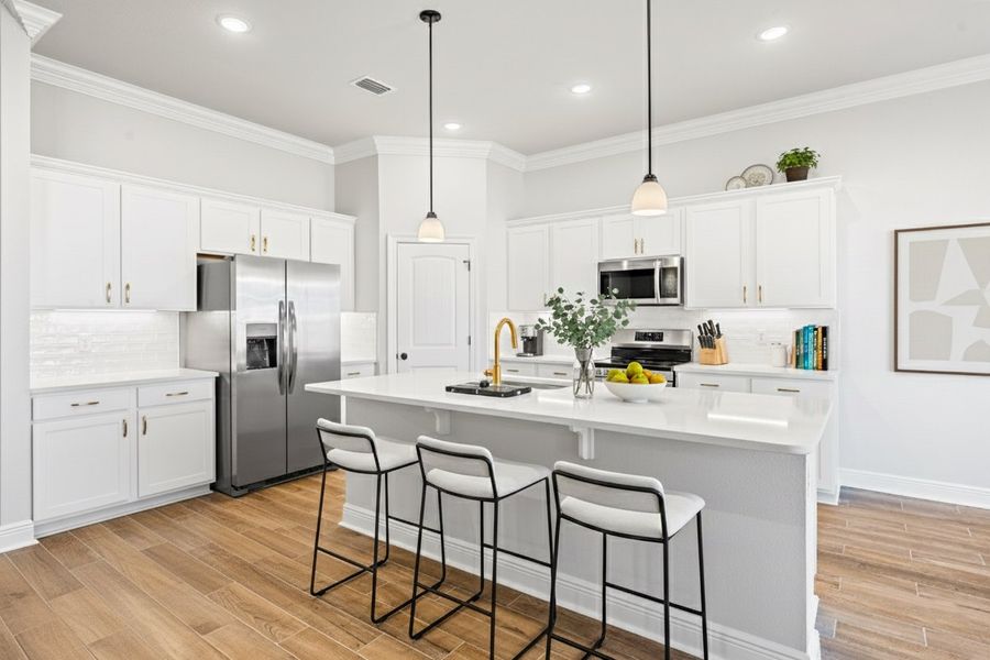 Front exterior of a new home in Natureview, Freeport, FL, highlighting curb appeal (Image 2).