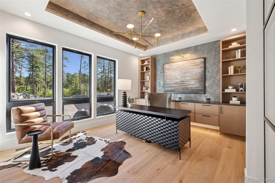 Furnished interior view inside a new home in , Monument (Image 9).