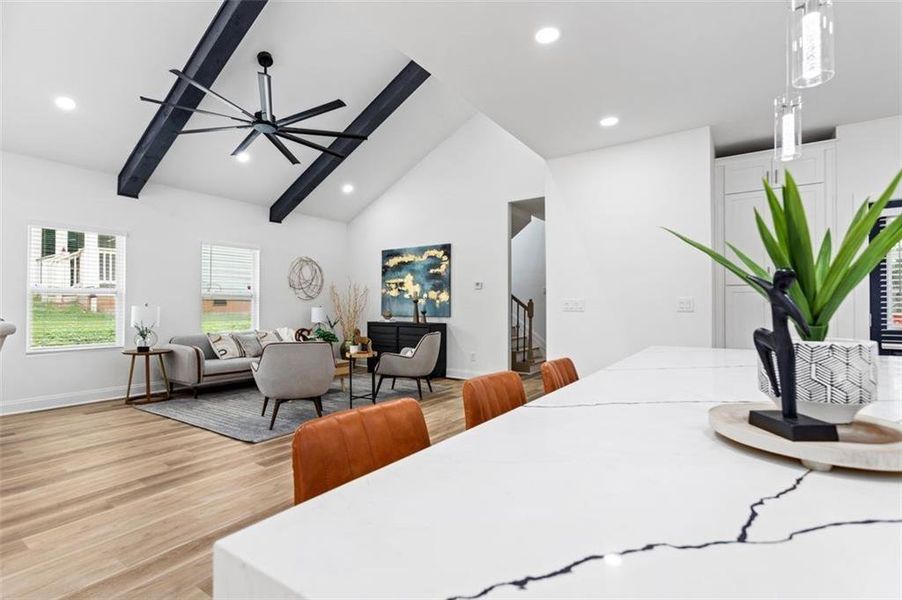 Furnished interior view inside a new home in , Atlanta (Image 10).