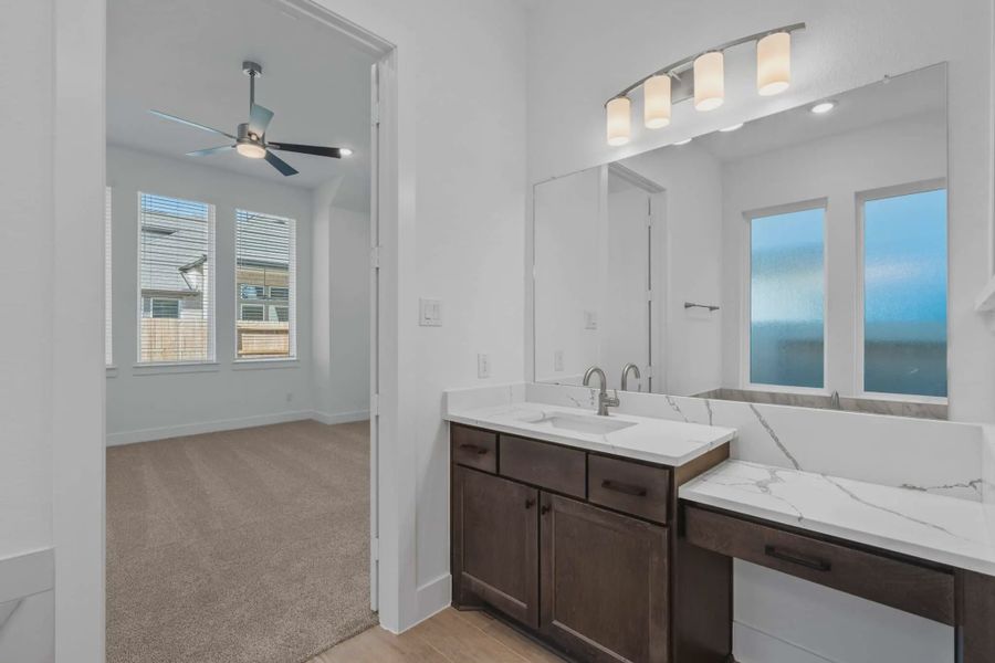Representative furnished interior of a home built from the Brentwood by Chesmar Homes in Fulshear Lakes, Fulshear (Image 14).
