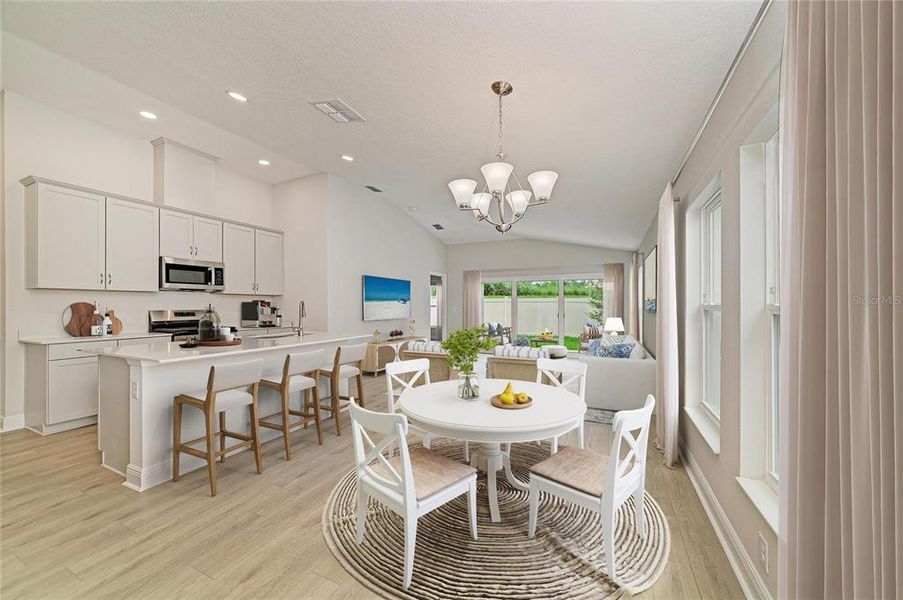 Furnished interior view inside a new home in Crosswind Point, Parrish (Image 4).