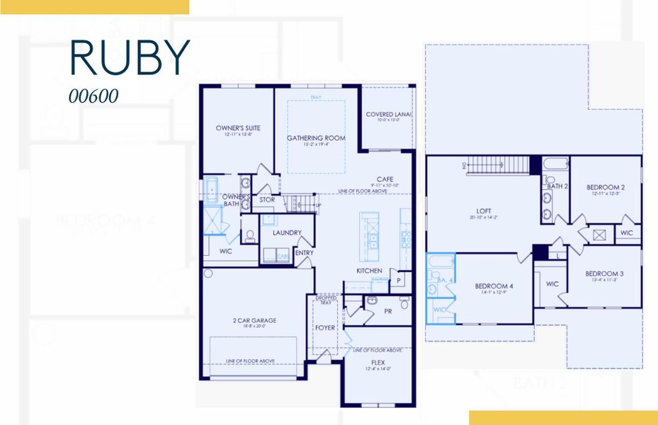 2D floor plan layout of this home in Grandura, Sarasota, FL (Image 3).
