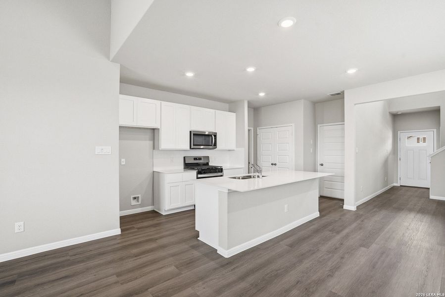 Furnished interior view inside a new home in Timber Creek, San Antonio (Image 14).