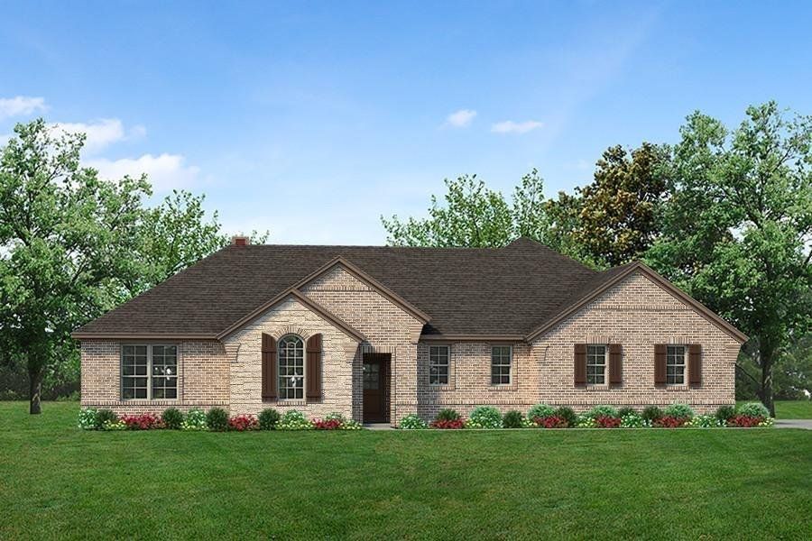Front exterior of a new home in Fairview Meadows, New Fairview, TX, highlighting curb appeal (Image 13).